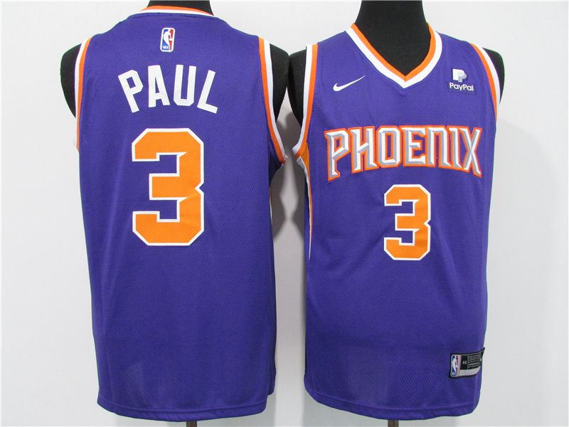 Men Phoenix Suns #3 Paul Purple Game Nike 2021 NBA Jersey->boston red sox->MLB Jersey